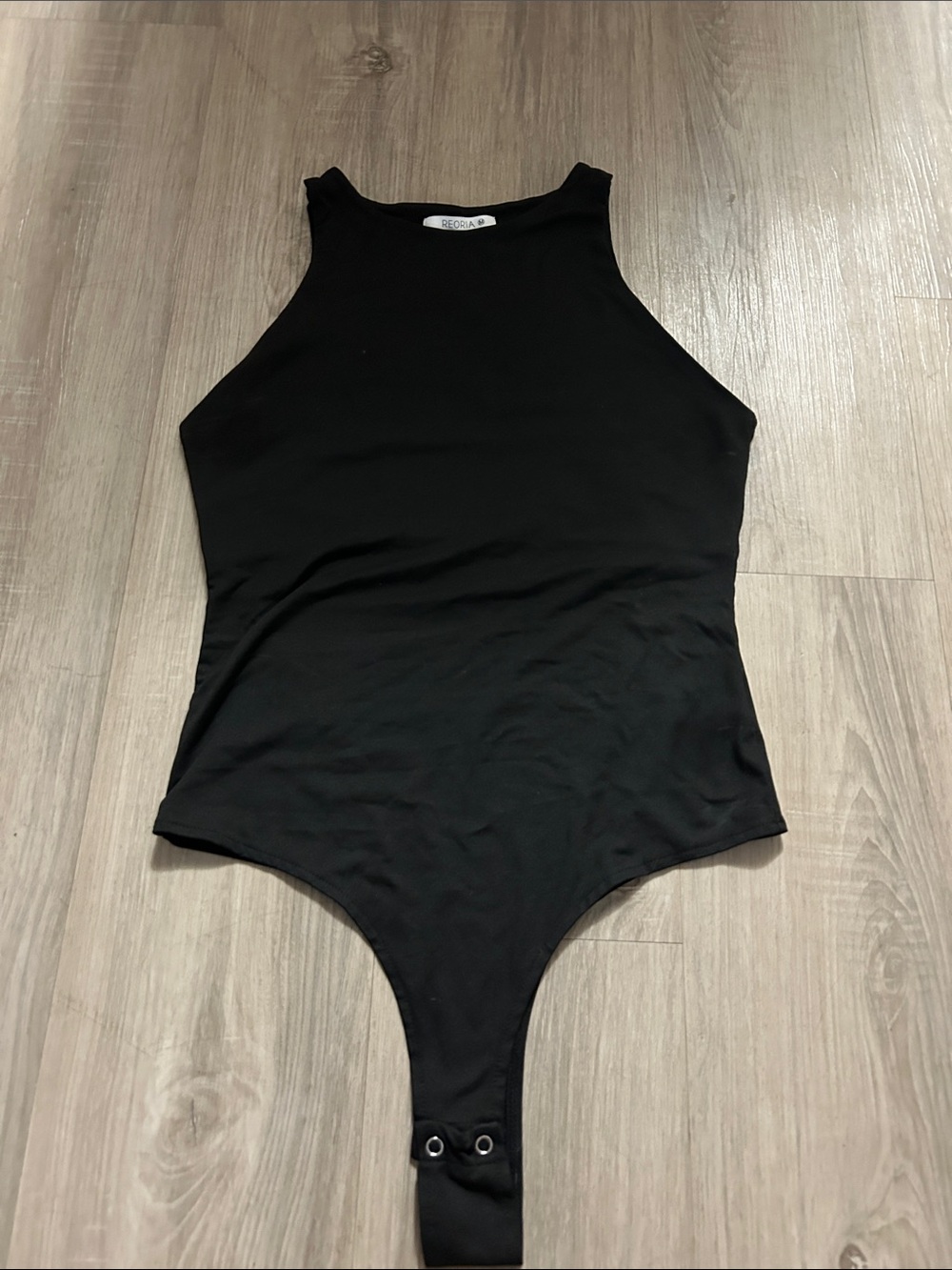 ReoRia Black Sleeveless Bodysuit